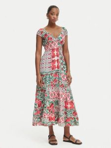 Iconique Sukienka letnia Shirley IC26-096 Kolorowy Regular Fit. Kombinezony Iconique, na lato, l, bez wzorów, z syntetyku, bez kołnierzyka, bez ramiączek. Za 339,99 zł.