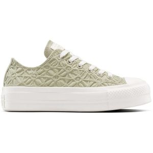 Adidasy Converse Chuck Taylor All Star Lift Platform, Dla obu płci. Szare buty sportowe Converse, bez wzorów, z materiału, bez zapięcia. Za 490,00 zł.
