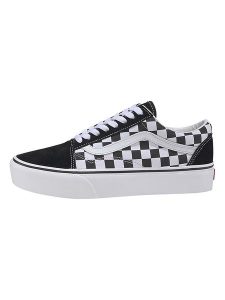 Vans Skórzane sneakersy "Old Skool Platform" w kolorze czarno-białym rozmiar: 46. Białe trampki Vans, bez wzorów, bez zapięcia. Za 183,59 zł.