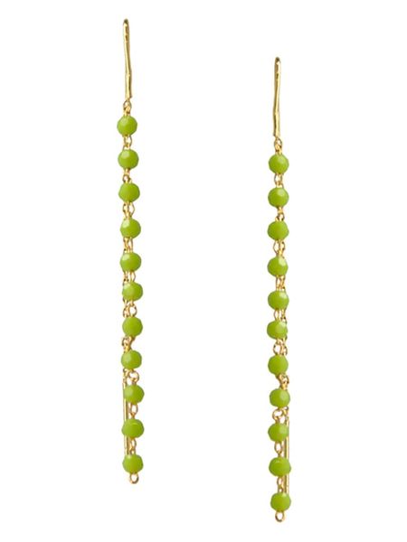 Ivy Pozłacane kolczyki z kryształami rozmiar: onesize. Zielone kolczyki IVY, z kryształem, pozłacane. Za 39,99 zł.