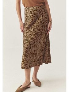 TATUUM Spódnica w kolorze jasnobrązowo-czarnym rozmiar: 40. Brązowe spódnice Tatuum, bez wzorów, z wiskozy, midi. Za 147,95 zł.