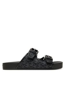 MICHAEL Michael Kors Klapki Byers 40T5BYFS1D Czarny. Czarne klapki MICHAEL Michael Kors, bez wzorów, z materiału, bez obcasa. Za 469,99 zł.