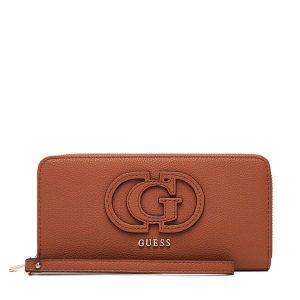 Portfel Guess. Brązowe portfele Guess, z aplikacjami. Za 249,99 zł.