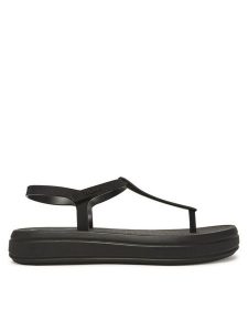 Melissa Sandały Sun Leme Platform Ad 35959 Czarny. Czarne sandały Melissa, bez wzorów, z tworzywa sztucznego, bez obcasa, na płaskiej podeszwie, bez zapięcia. Za 199,99 zł.
