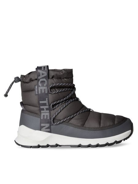 The North Face Śniegowce Thermoball Lace Up Wp NF0A5LWDCIH1 Szary. Szare buty zimowe The North Face, z materiału, bez obcasa, bez zapięcia. Za 549,99 zł.