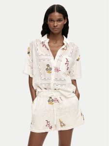 Desigual Koszula Martin 26SWCW30 Biały Regular Fit. Białe koszule Desigual, l, bez wzorów, z bawełny, bez kołnierzyka, bez ramiączek. Za 489,99 zł.