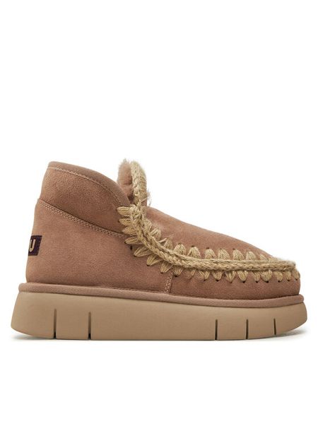 Mou Śniegowce Eskimo Bounce Sneaker FW531009A Beżowy. Brązowe buty zimowe Mou, ze skóry, bez obcasa, bez zapięcia. Za 839,99 zł.