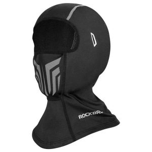 Krótka chusta rowerowa ROCKBROS oddychająca. Czarne apaszki i chusty ROCKBROS, bez wzorów, z materiału, sportowe. Za 55,60 zł.