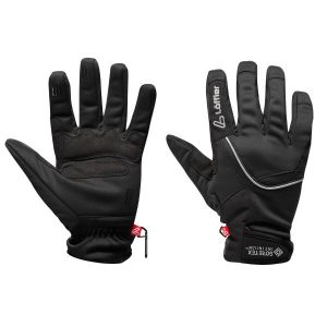 Loeffler gloves Tour Gloves WS Warm-softshell-Black. Czarne rękawiczki LOEFFLER, bez wzorów, z softshellu. Za 352,00 zł.