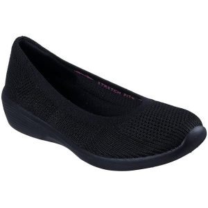 Mieszkania Skechers Arya - Fancy You, Kobiety. Czarne buty sportowe Skechers, bez wzorów, bez zapięcia. Za 390,00 zł.