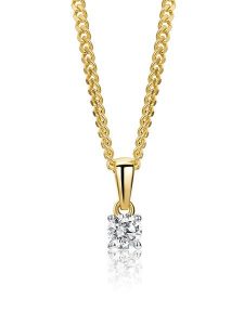 Revoni Złota zawieszka z diamentem rozmiar: onesize. Żółte zawieszki Revoni, z diamentem, srebrne. Za 575,45 zł.