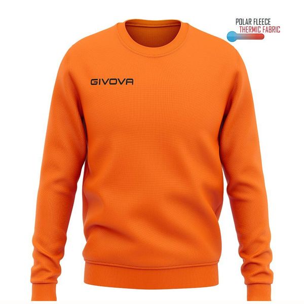 Bluza Givova Polarfleece One 2XL. Brązowe bluzy Givova, xl, bez wzorów, bez kaptura. Za 66,01 zł.
