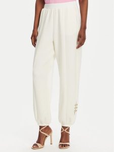 Liu Jo Sport Spodnie dresowe TA5229 J4869 Biały Relaxed Fit. Białe spodnie dresowe Liu Jo Sport, m, bez wzorów, z dresówki. Za 349,99 zł.