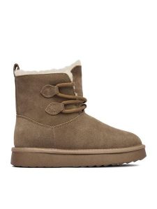 Lasocki Śniegowce CEO-HDR241212-2 Beżowy. Brązowe buty zimowe Lasocki, ze skóry, bez obcasa, bez zapięcia. Za 249,99 zł.
