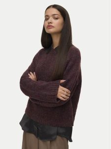 Vero Moda Sweter Ingrid 10331365 Fioletowy Regular Fit. Fioletowe swetry klasyczne Vero Moda, xs, z syntetyku, bez kołnierzyka. Za 179,99 zł.