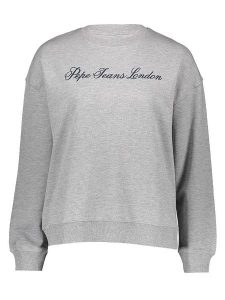 Pepe Jeans Bluza w kolorze szarym rozmiar: M. Szare bluzy Pepe Jeans, m, bez wzorów, z jeansu, bez kaptura. Za 175,67 zł.