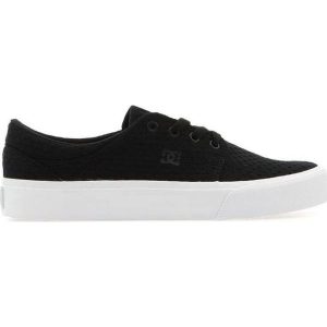 Buty DC Trase Tx Se W ADYS300123-001 czarne. Czarne trampki bez wzorów, z gumy, bez zapięcia. Za 367,32 zł.