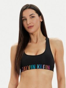 Calvin Klein Underwear Biustonosz top 000QF7831E Czarny. Czarne biustonosze Calvin Klein Underwear, s, bez wzorów, z bawełny, bez kołnierzyka, bez ramiączek. Za 99,99 zł.