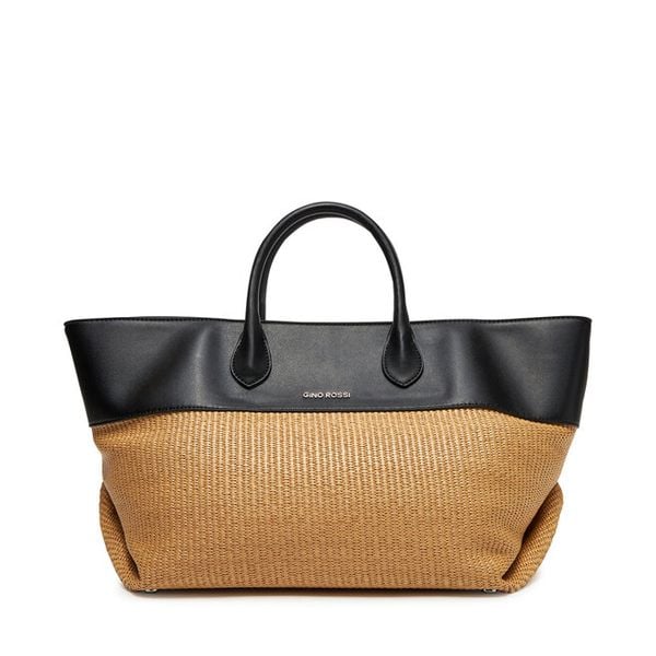 Torebka GINO ROSSI. Brązowe shopper bag Gino Rossi, bez wzorów, bez dodatków. Za 139,99 zł.