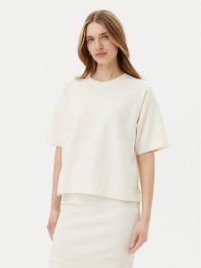 JOOP! T-Shirt 58 252JE58Taletta 30046245 Écru Relaxed Fit. T-shirty JOOP!, bez wzorów, z syntetyku, bez kołnierzyka, bez ramiączek. Za 229,99 zł.
