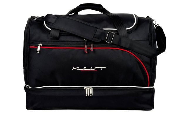 Torba sportowa KJUST SP07US (80L). Czarne torby podróżne i sportowe KJUST, bez wzorów, z materiału, na ramię. Za 260,00 zł.
