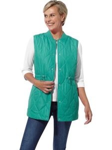 WITT WEIDEN Kamizelka pikowana w kolorze turkusowym rozmiar: 50. Niebieskie kamizelki WITT WEIDEN, bez wzorów, bez kołnierzyka, bez ramiączek, bez kaptura. Za 35,43 zł.