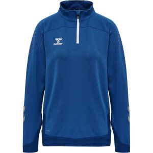 Damska bluza dresowa half zip Hummel Lead. Niebieskie bluzy Hummel, l, bez wzorów, z dresówki, bez kaptura. W wyprzedaży za 161,50 zł.