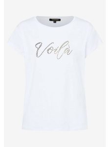 More & More Top w kolorze białym rozmiar: 42. Białe topy More & More, bez wzorów, bez kołnierzyka, bez ramiączek. Za 61,17 zł.