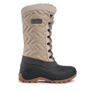 Śniegowce CMP. Brązowe buty zimowe CMP, bez obcasa, bez zapięcia. Za 399,99 zł.