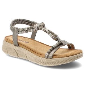Sandały damskie Artiker, cholewka ze skóry ekologicznej cienkie paski z przodu lekka amortyzująca podeszwa komfortowy styl casualowy, szare, 58C0010. Szare sandały ARTIKER, bez wzorów, ze skóry ekologicznej, bez obcasa, bez zapięcia. Za 169,00 zł.