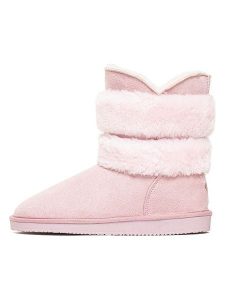 ISLAND BOOT Botki zimowe "Canso" w kolorze jasnoróżowym rozmiar: 37. Różowe botki Island Boot, na zimę, bez wzorów, z materiału, bez obcasa, bez zapięcia. Za 165,99 zł.