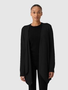 Les Lunes Kardigan "Liia" w kolorze czarnym rozmiar: XS. Czarne kardigany Les Lunes, xs, bez wzorów, bez ramiączek. Za 173,99 zł.