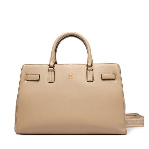 Torebka Tommy Hilfiger. Brązowe torebki klasyczne TOMMY HILFIGER, bez wzorów, bez dodatków. Za 649,99 zł.