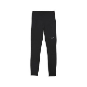 Damskie legginsy PUMA × HYROX Essentials PUMA. Czarne legginsy Puma, bez wzorów, z dzianiny, z standardowym stanem. Za 229,00 zł.