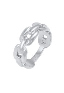Elli Ladies Links Oval Chain Look Trend Blogger w 925 Sterling Silver Pierścionki 1 ct Damski. Szare pierścionki Elli, srebrne. Za 248,99 zł.