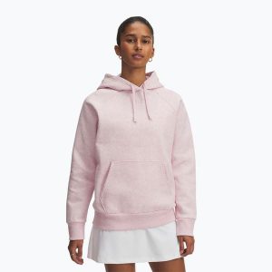 Bluza Under Armour Rival Fleece Hoodie. Czerwone bluzy Under Armour, bez wzorów, bez kaptura. Za 129,99 zł.