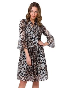 Stylove Sukienka w kolorze kremowym rozmiar: XXL. Brązowe sukienki Stylove, xxl, bez wzorów, bez kołnierzyka, bez ramiączek, midi. Za 223,99 zł.