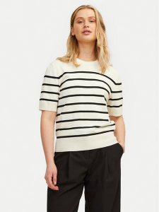 JJXX Sweter Layla 12254368 Écru Regular Fit. Swetry klasyczne JJXX, xs, z wiskozy, bez kołnierzyka. Za 99,99 zł.