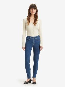 Levi's Dżinsy "711" - Skinny fit - w kolorze niebieskim rozmiar: W23/L28. Niebieskie jeansy Levi's®, z aplikacjami. Za 148,96 zł.