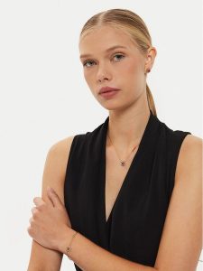 Guess Naszyjnik JUBN04 667JW Złoty. Żółte naszyjniki Guess, metalowe. Za 239,99 zł.