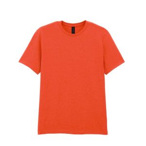 Bawełniana Koszulka Unisex Dla Dorosłych W Miękkim Stylu. Brązowe bluzki GILDAN, xl, bez wzorów, z bawełny, sportowe, bez kołnierzyka, bez ramiączek. Za 48,99 zł.