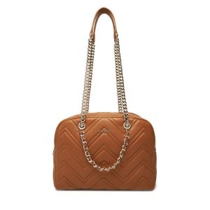 Torebka Nine West. Brązowe torebki klasyczne Nine West, bez wzorów, bez dodatków. Za 249,99 zł.