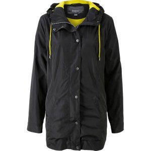 Parka przejściowa bonprix czarny. Czarne kurtki bonprix. Za 89,99 zł.
