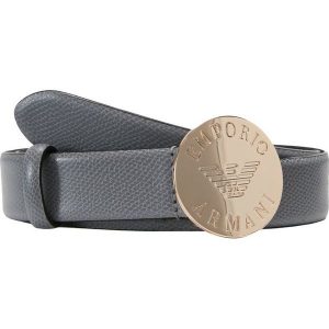 Emporio Armani Pasek pietra. Szare paski marki Emporio Armani, w paski, z materiału. Za 379,00 zł.