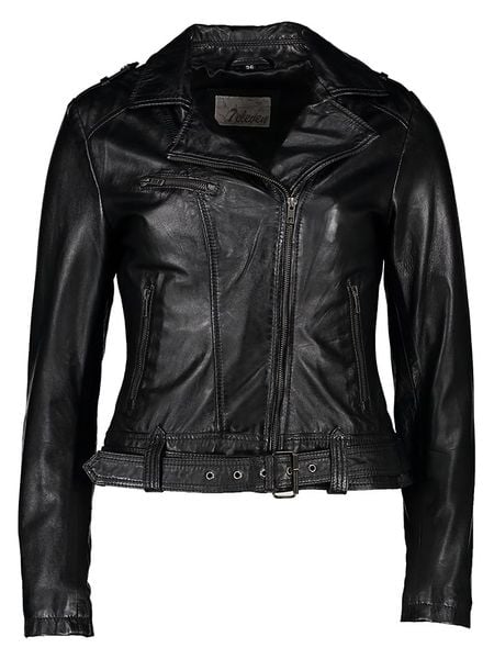 7eleven Skórzana kurtka "Julie" w kolorze czarnym rozmiar: 42. Czarne kurtki 7eleven, bez wzorów, ze skóry, bez kaptura. Za 431,78 zł.