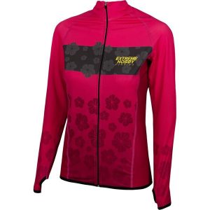 Bluza damska do biegania rozpinana EXTREME HOBBY FLOWERS. Czerwone bluzy EXTREME HOBBY, na jesień, xs, bez wzorów, z elastanu, bez kaptura. Za 219,00 zł.