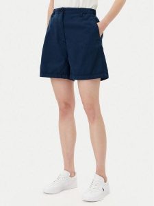 Tommy Hilfiger Szorty materiałowe WW0WW44762 Granatowy Regular Fit. Niebieskie szorty TOMMY HILFIGER, bez wzorów, z bawełny. Za 309,99 zł.