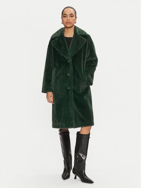 Joseph Ribkoff Kożuch 243902 Zielony Loose Fit. Zielone płaszcze Joseph Ribkoff, m, bez wzorów, z syntetyku, bez kaptura. Za 774,99 zł.