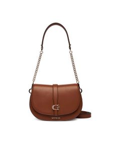 Guess Torebka Carrie HWVG98 96200 Brązowy. Brązowe torebki klasyczne Guess, z aplikacjami, ze skóry, bez dodatków. Za 589,99 zł.