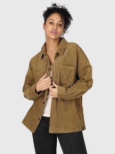 Brunotti Koszula sztruksowa "Sian" w kolorze khaki rozmiar: XL. Brązowe koszule Brunotti, xl, bez wzorów, ze sztruksu, bez kołnierzyka, bez ramiączek. Za 131,74 zł.